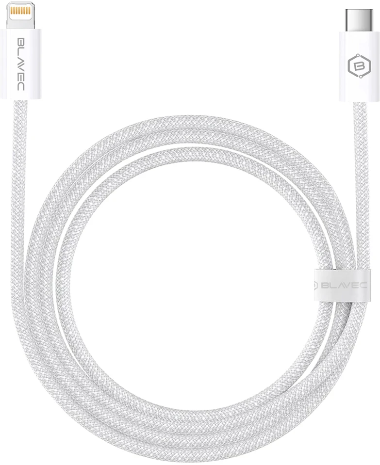 Blavec kabelis Candy pintas – C tipo į Lightning – PD 20W 2,4A 1 metras Apple CarPlay (CCA-CL24W10) baltas