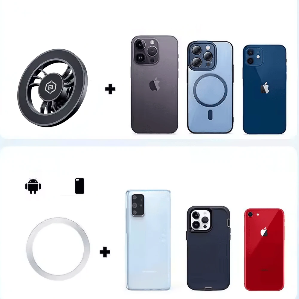 Blavec laikiklis automobilinis BH-14 magnetinis Magsafe (BH14-MAVB) juodos spalvos