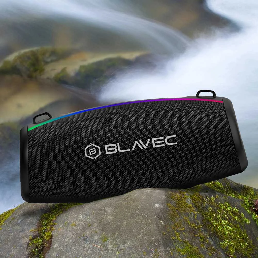 Blavec nešiojama Bluetooth kolonėlė TWS WS-02 Bassbox – 120W (WS02-B) juodos spalvos
