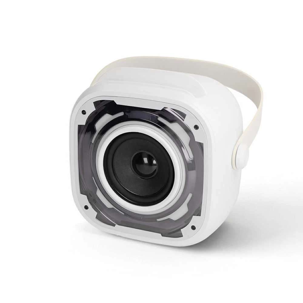 Blavec nešiojama bluetooth kolonėlė WS-08 Karaoke Idol – 8W su 2 mikrofonais (WS08-2MW) baltos spalvos