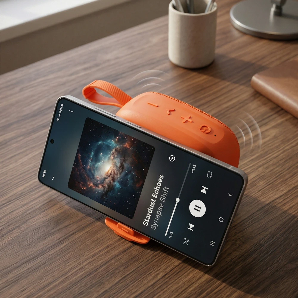 Blavec Nešiojama Bluetooth TWS kolonėlė WS-06 Go Play – 6W (WS06-O) kosminė oranžinė
