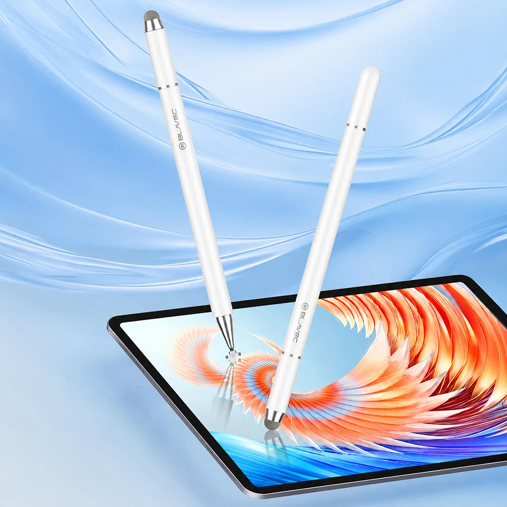Blavec pasyvus rašiklis Pen Stylus BPS-01 universalus 3in1 (BPS01-UW) baltos spalvos