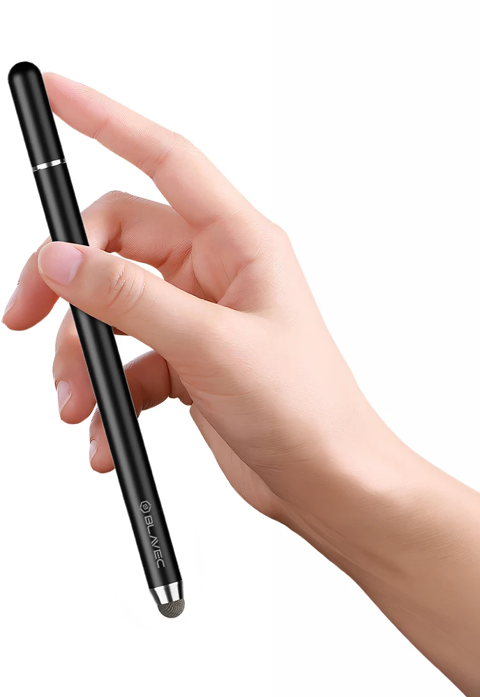 Blavec pasyvus rašiklis Pen Stylus BPS-02 universalus 2in1 (BPS02-UB) juodos spalvos