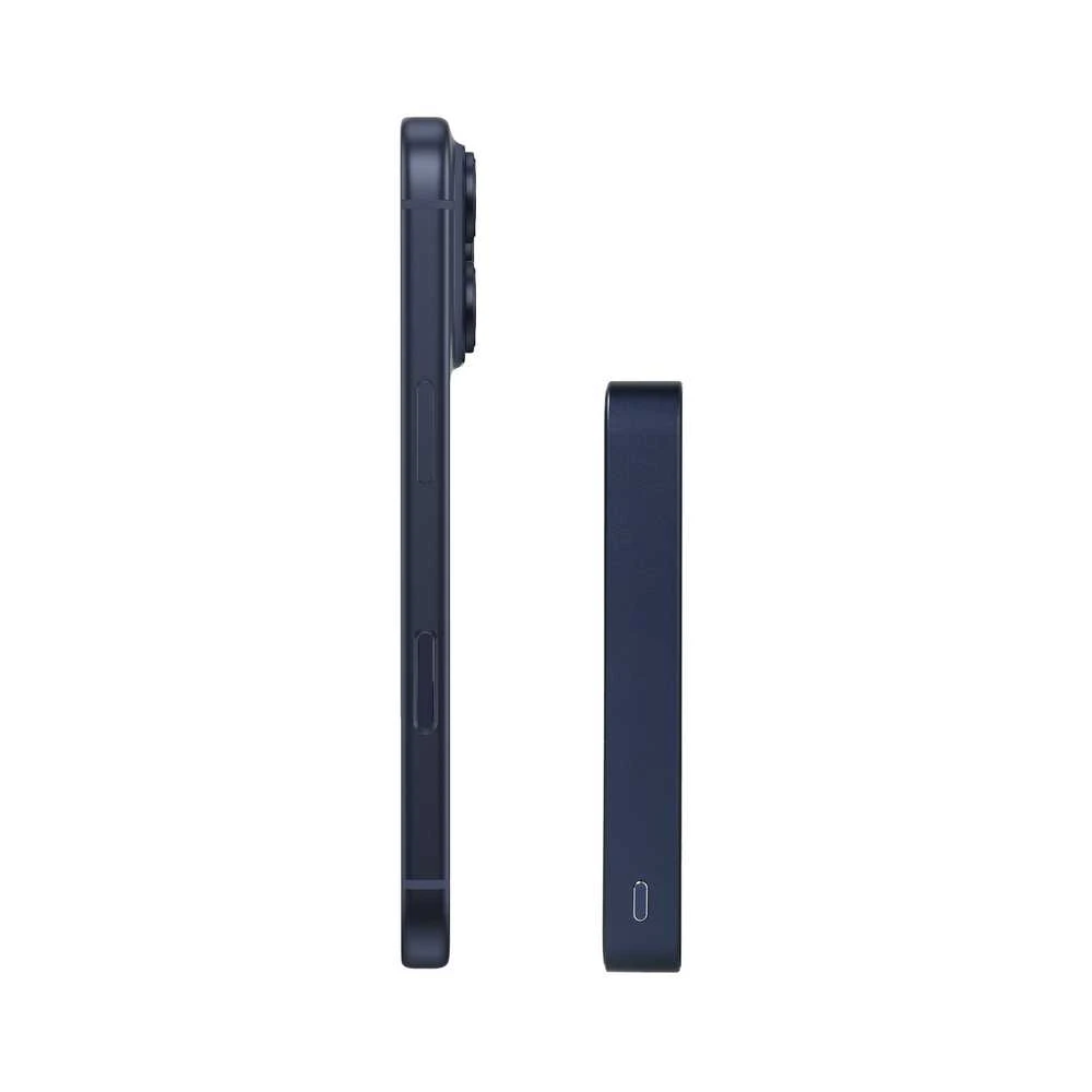 Blavec Power Bank 10000mAh BJ-04 Slim 13,5mm – Type C – 22,5W magnetic Magsafe 3 in 1 (PBBJ04-MC10N) mėlynos spalvos glass
