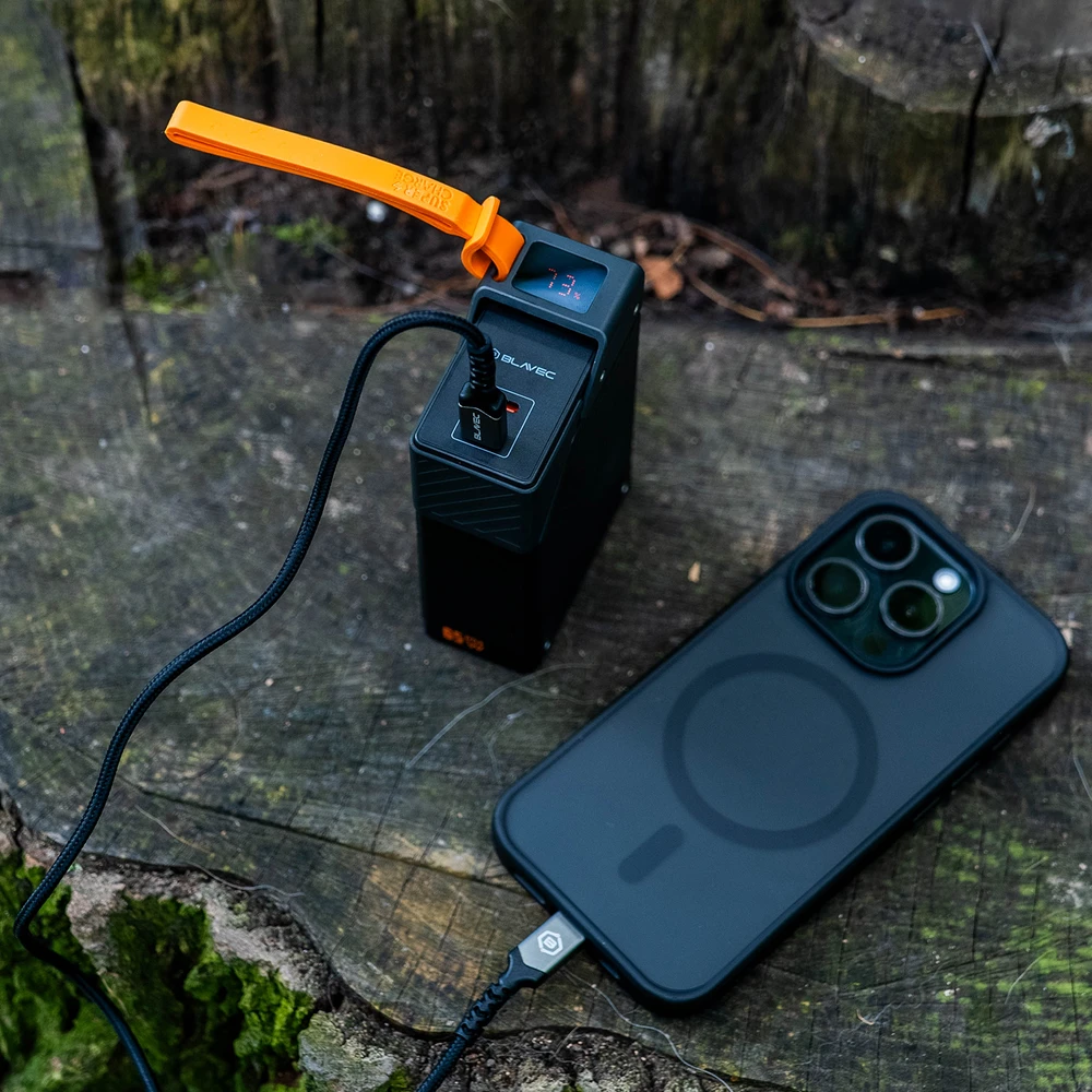 Blavec Power Bank 20000mAh BJ-50 Tytan 65W – 2x Type-C (PBBJ50A) juodos spalvos