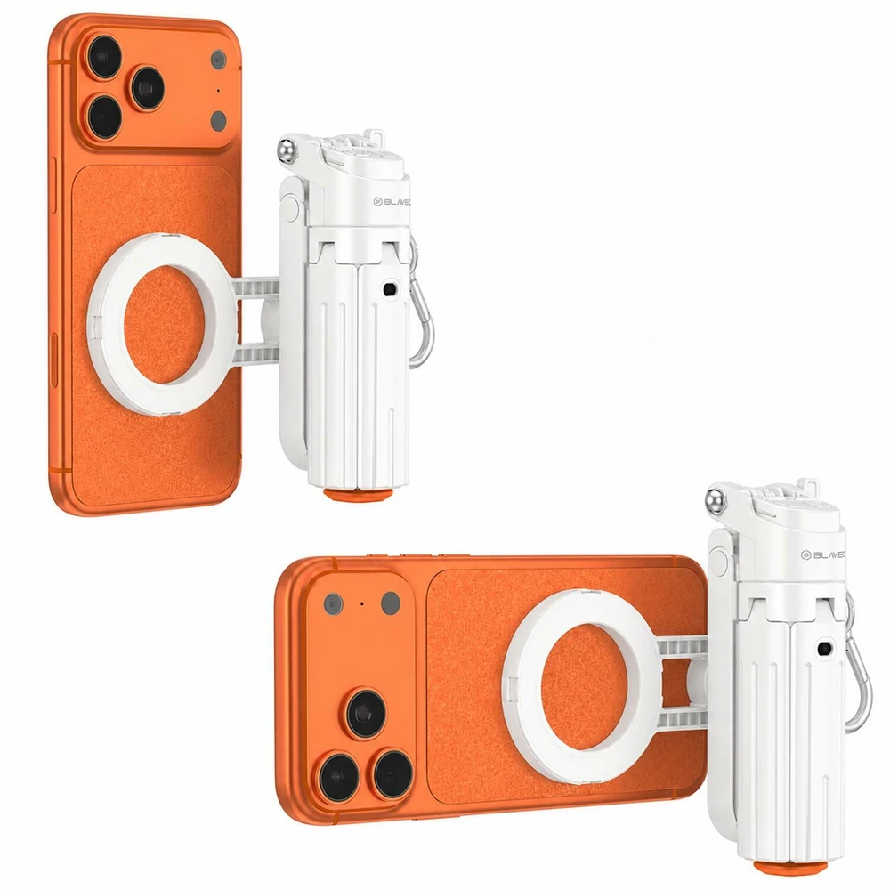 Blavec Selfie Stick Aliuminio Coco PRO Mini P-01 Magsafe Auto pop quadripod + pilot + mocowanie 0,48 m.a (SSCPMP01-MQHW048) baltos spalvos