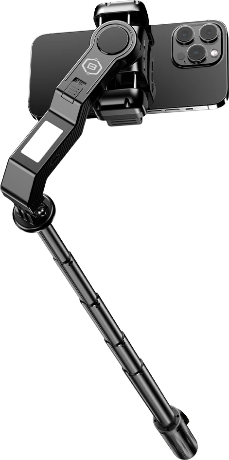 Blavec Selfie Stick Aliuminio Fusion P-10 Gimbal tripod + pilot 1 metras (SSFP10G-TRB10) juodos spalvos