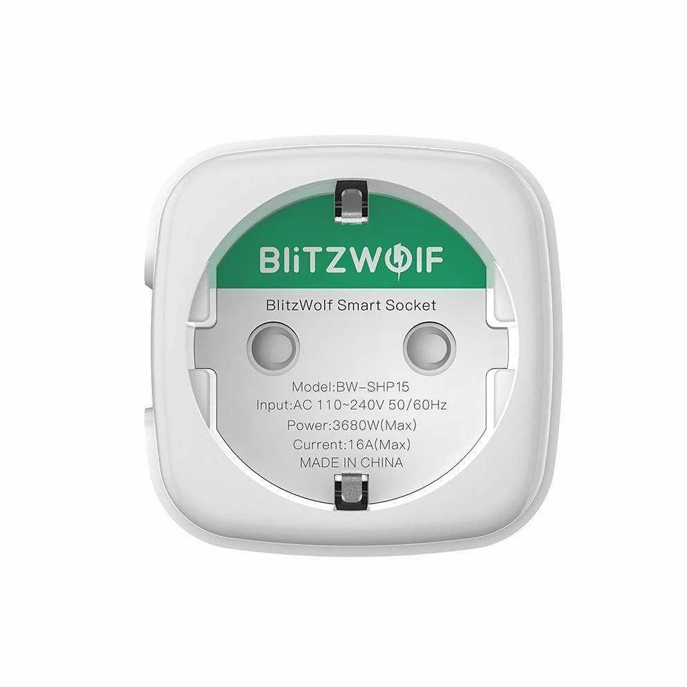 BlitzWolf BW-SHP15 ZigBee 16A kištukas su elektros sąnaudų matavimu TUYA