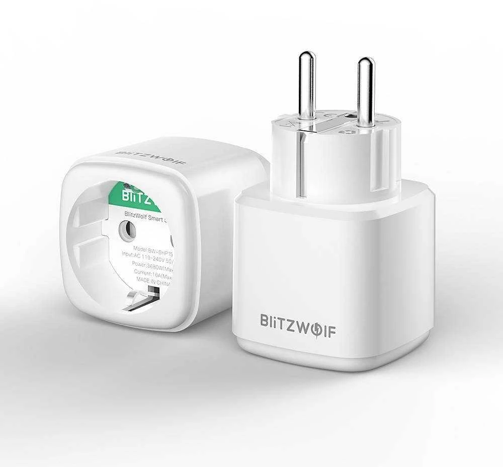 BlitzWolf BW-SHP15 ZigBee 16A kištukas su elektros sąnaudų matavimu TUYA
