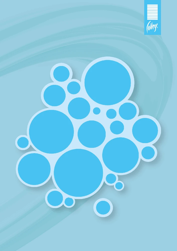 Bloknotas College Circles, A5, 50 lapų, langeliais, klijuotas viršuje