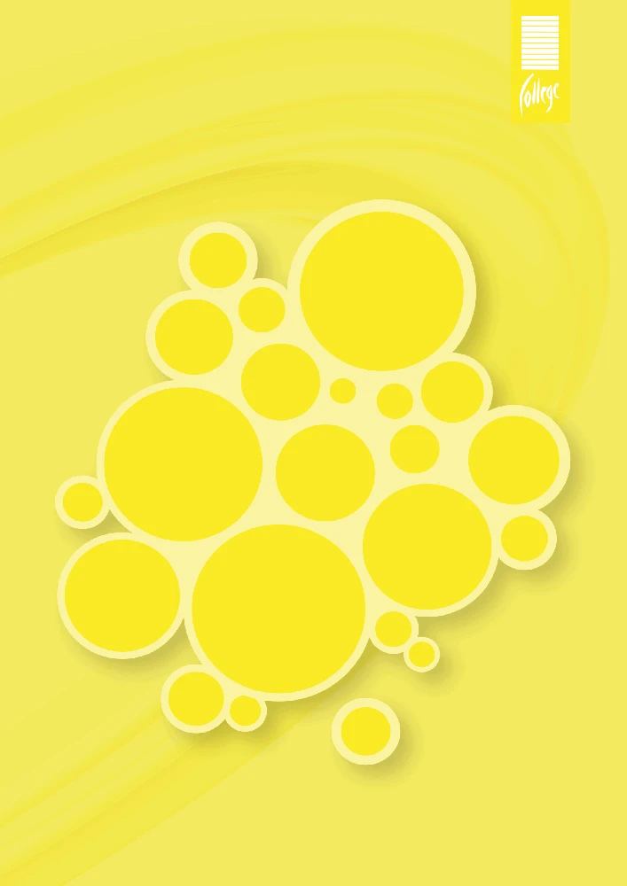 Bloknotas College Circles, A6, 50 lapų, langeliais, klijuotas viršuje