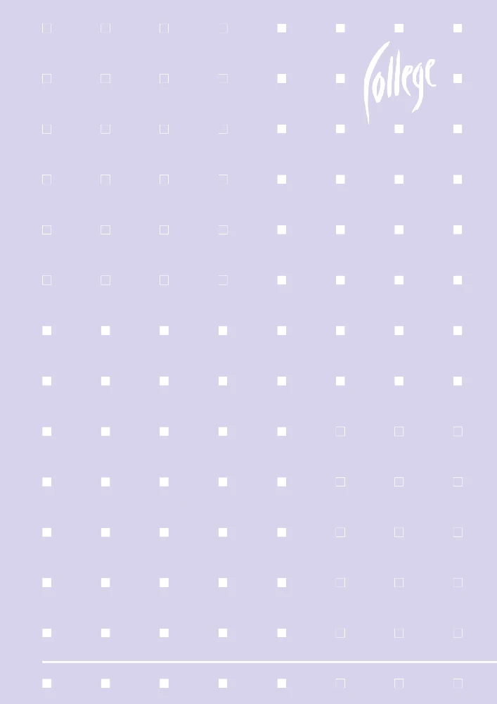 *Bloknotas College Supreme, A4, 96 lapų, langeliais, klijuotas viršuje