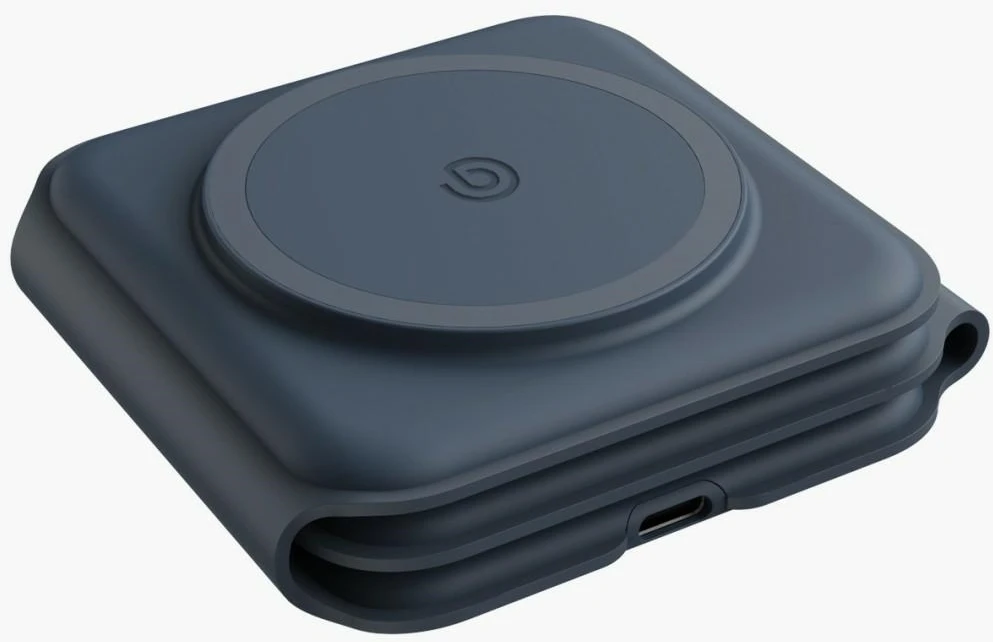 ENERGEA Bazic GoMag Trio Plus Compact Foldable 3-in-1 Belaidis įkroviklis 15W Fast Charging Navy Mėlyna