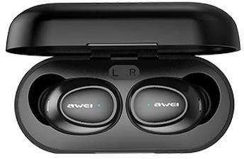AWEI Bluetooth 5.0 T16 TWS ausinės + docking station juodos spalvos