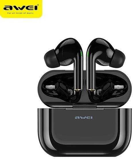 AWEI Bluetooth 5.0 T29 TWS ausinės + docking station juodos spalvos