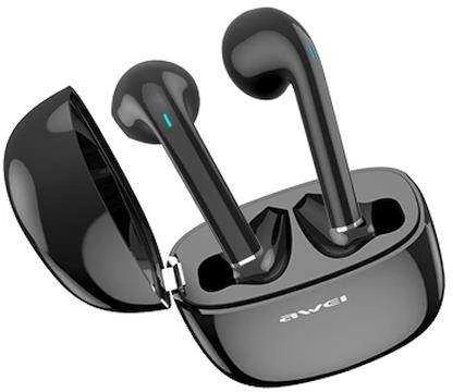 AWEI Bluetooth 5.0 T28P TWS ausinės + docking station juodos spalvos