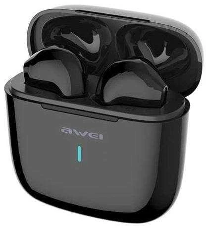AWEI Bluetooth 5.0 T26 TWS ausinės + docking station juodos spalvos