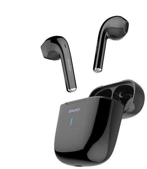 AWEI Bluetooth 5.0 T26 TWS ausinės + docking station juodos spalvos