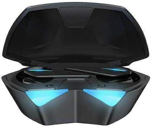AWEI Bluetooth 5.0 T23 TWS ausinės + docking station žaidimams juodos spalvos