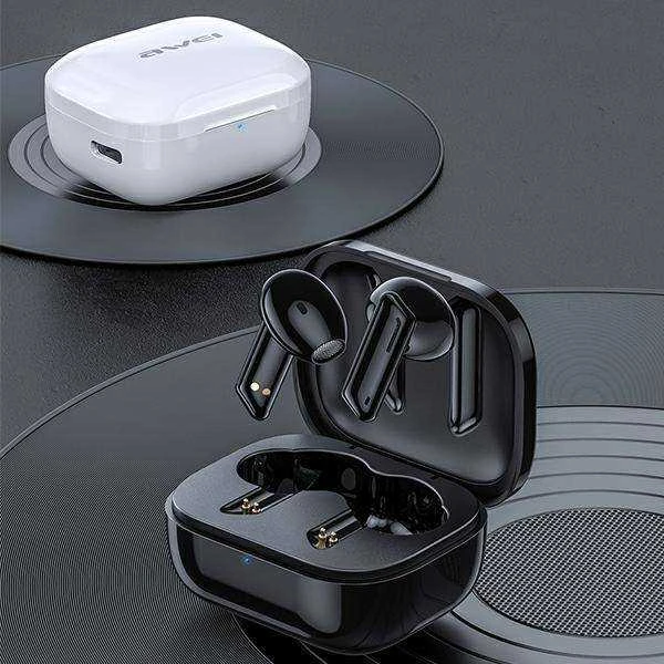 AWEI Bluetooth 5.1 T36 TWS ausinės + docking station juodos spalvos