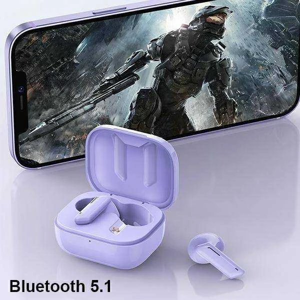 AWEI Bluetooth 5.1 T36 TWS ausinės Docking Station violetinės spalvos