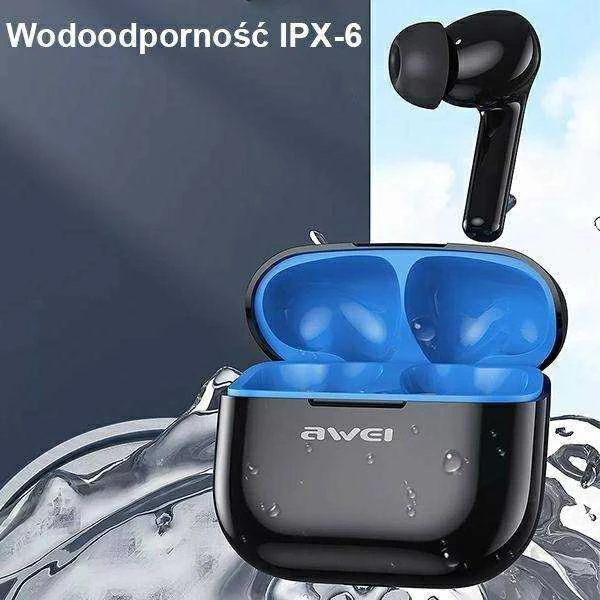 AWEI Bluetooth 5.3 T1 Pro+ Ausinės Docking Station juodos spalvos