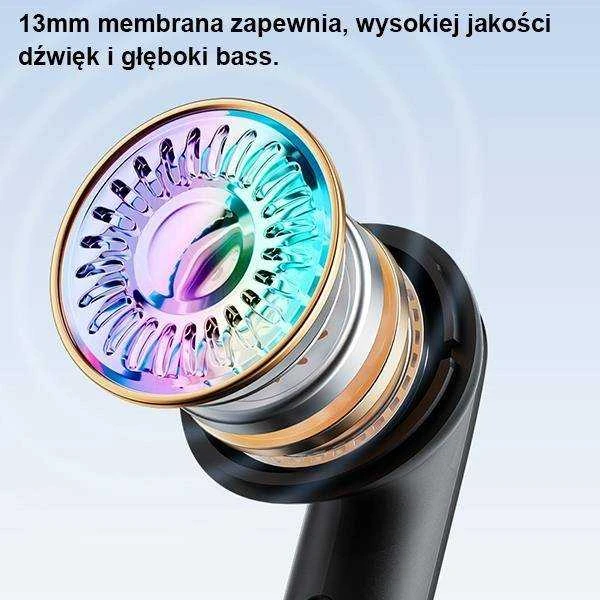 AWEI Bluetooth 5.3 T66 TWS ausinės + docking station juodos spalvos
