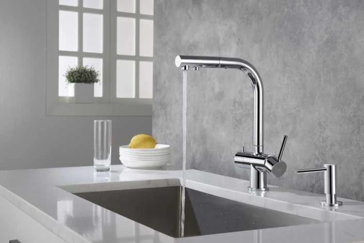 BlueWater Dozatorius plautuvei Mėlyna water Alfa, chromo