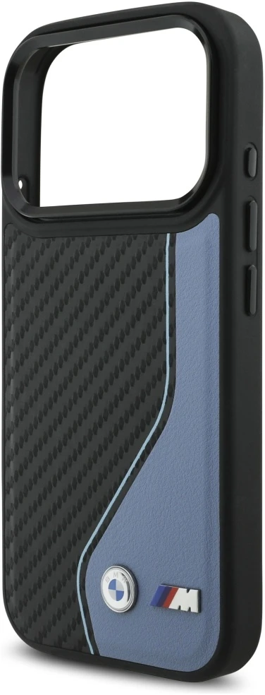 BMW M anglies pluošto logotipo „MagSafe“ dėklas, skirtas „iPhone 17 Pro“ - Mėlyna