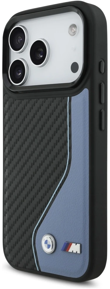 BMW M anglies pluošto logotipo „MagSafe“ dėklas, skirtas „iPhone 17 Pro“ - Mėlyna