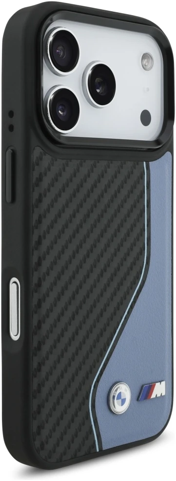 BMW M anglies pluošto logotipo „MagSafe“ dėklas, skirtas „iPhone 17 Pro“ - Mėlyna