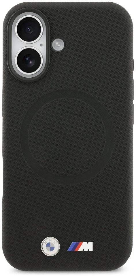 BMW M FW Metal Logo MagSafe dėklas skirtas Apple iPhone 17 Juodas