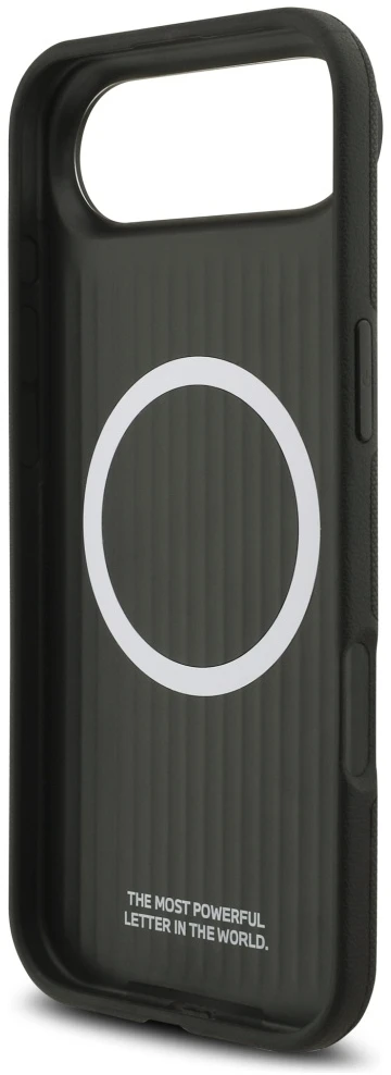 BMW M FW Metal Logo MagSafe dėklas Apple iPhone Air juodos spalvos