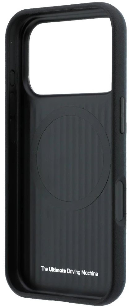 BMW M Quadrille Kevlar metalinis logotipas MagSafe dėklas, skirtas iPhone 18 Pro Max / 17 Pro Max, tamsiai mėlynas