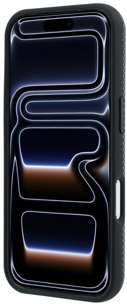 BMW M Quadrille Kevlar trijų spalvų linijų MagSafe dėklas, skirtas iPhone 18 Pro Max / 17 Pro Max, antracito spalvos