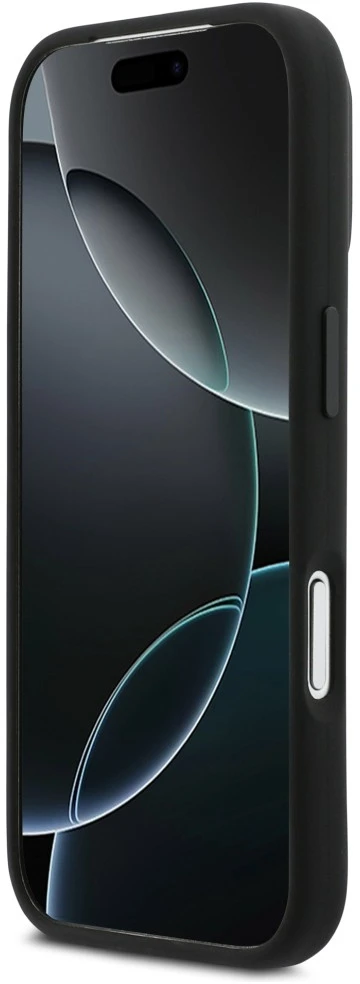 BMW M Silicon Horizontal Line MagSafe dėklas Apple iPhone 17 Pro juodos spalvos