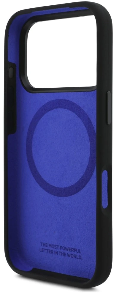BMW M Silicon Logo MagSafe dėklas Apple iPhone 17 Pro juodos spalvos