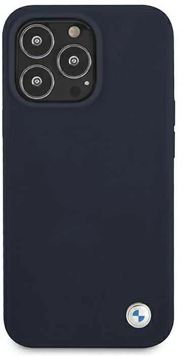 Dėklas BMW Case BMHCP13XSILNA skirtas Apple iPhone 13 Pro Max 6.7", mėlynas