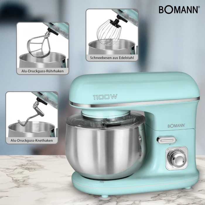 Virtuvinis kombainas Virtuvės Kombainas - Bomann KM 6030 5L Mėtų Spalva