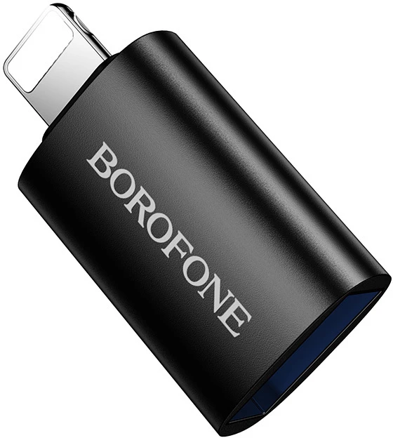 Borofone Adapteris BV26 – USB to Lightning – juodos spalvos