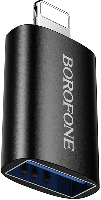 Borofone Adapteris BV26 – USB to Lightning – juodos spalvos