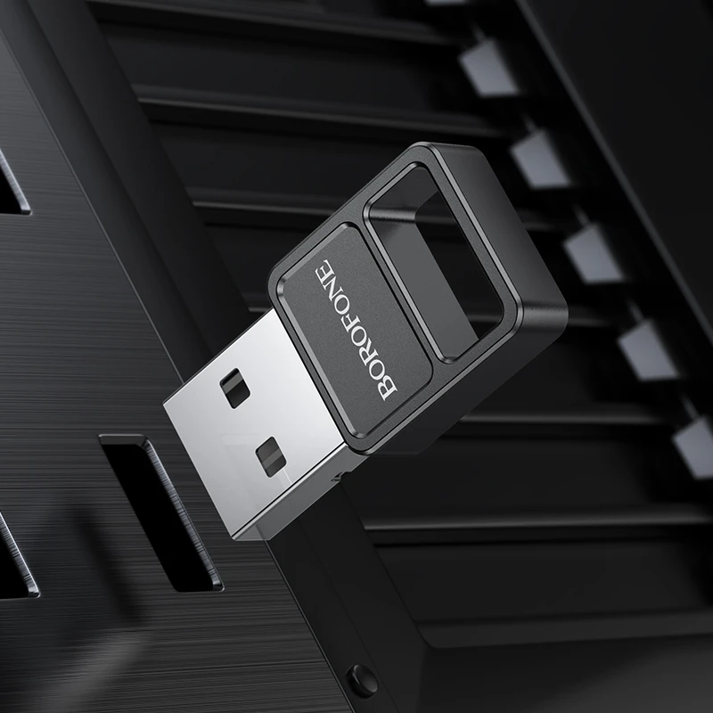Bluetooth adapteris Borofone DH8 Bluetooth 5.1 juodas