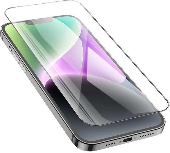 Borofone Apsauginis stiklas BF6 Diamond Armor Full Screen HD, skirtas iPhone 15 Plus/16 Plus – 10 vnt.