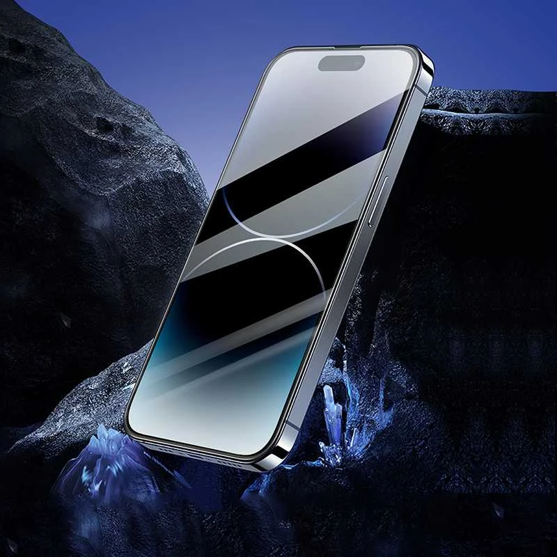 Borofone Apsauginis stiklas BF6 Diamond Armor Full Screen HD, skirtas iPhone 15 Pro – 10 vnt.