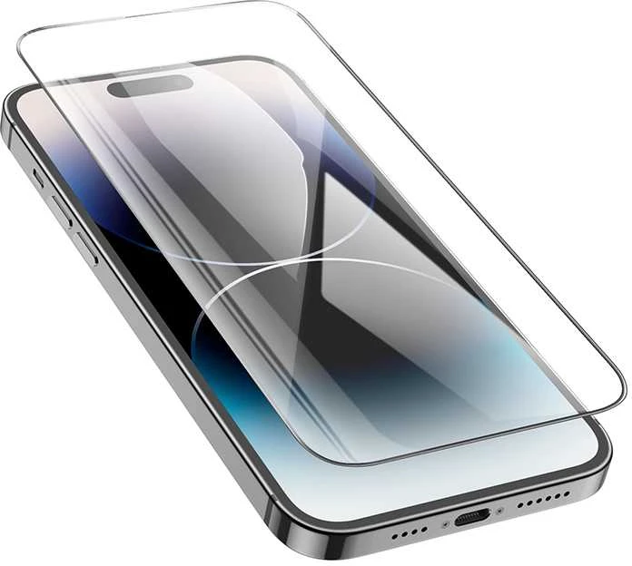 Borofone Apsauginis stiklas BF6 Diamond Armor Full Screen HD, skirtas iPhone 15 Pro – 10 vnt.