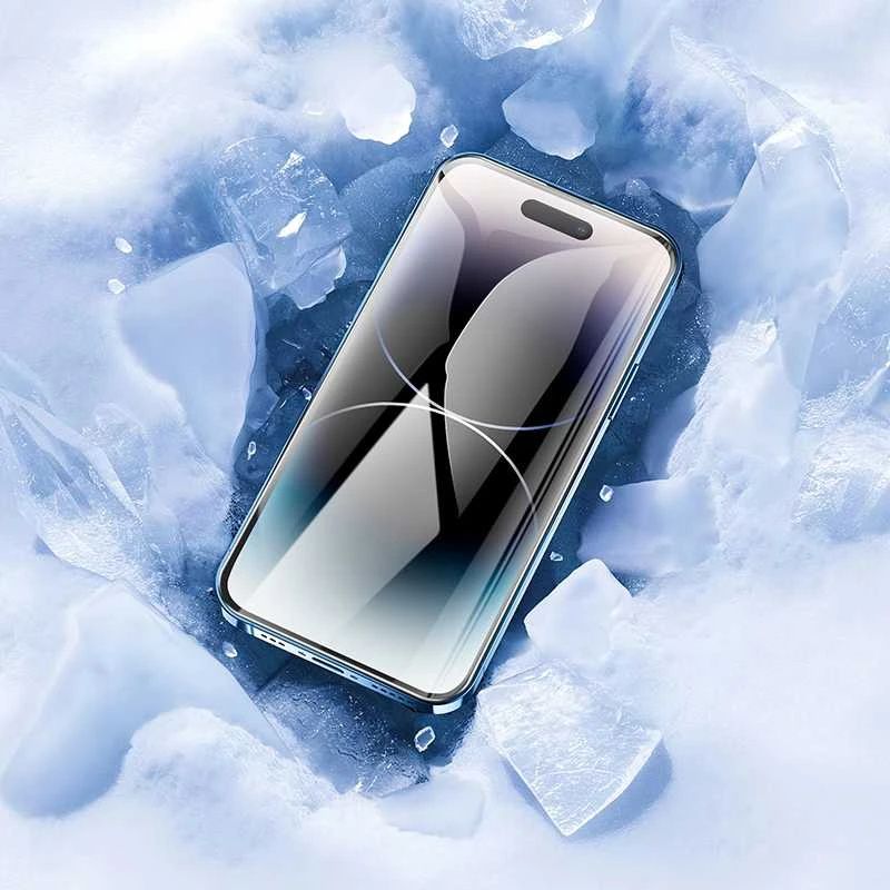 Borofone Apsauginis stiklas BF6 Diamond Armor Full Screen HD, skirtas iPhone 15 Pro – 10 vnt.