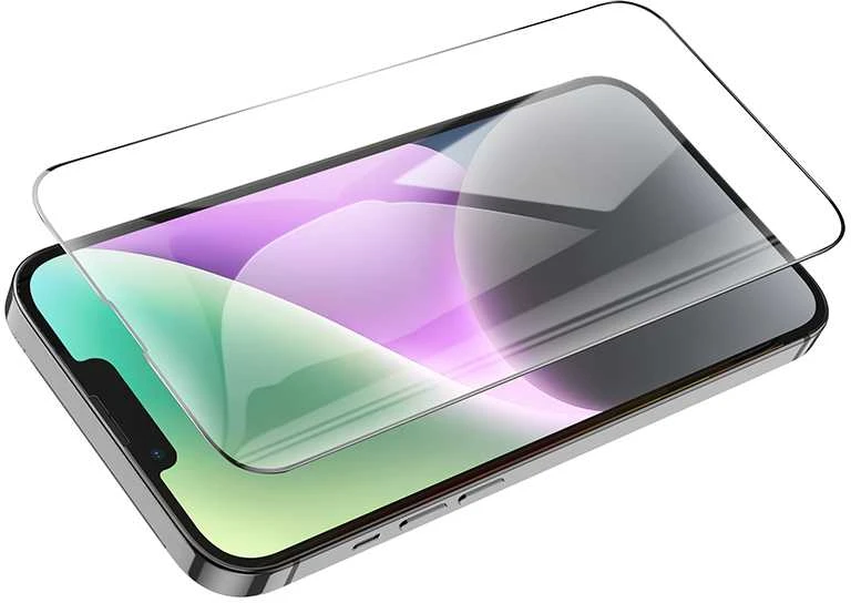 Borofone Apsauginis stiklas BF6 Diamond Armor Full Screen HD skirtas iPhone 14/13/13 Pro – 10 vnt
