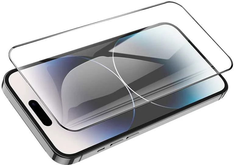 Borofone Apsauginis stiklas BF6 Diamond Armor Full Screen HD, skirtas iPhone 15 Pro – 10 vnt.