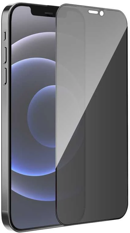 Borofone Apsauginis stiklas BF7 Diamond Armor Full Screen Anti-spy, skirtas iPhone 12 Pro Max – 10 vnt.