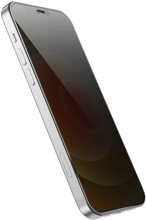 Borofone Apsauginis stiklas BF7 Diamond Armor Full Screen Anti-spy, skirtas iPhone 12 Pro Max – 10 vnt.